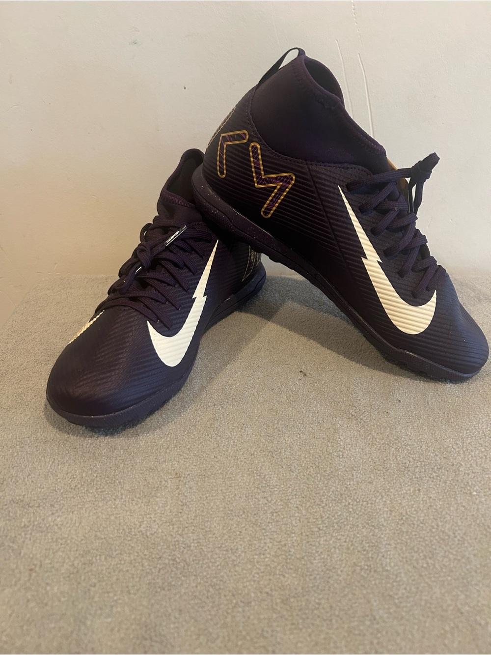 Nike Jr Zoom Mercurial Vapor 15 Academy KM Mbappe TF Turf Shoes